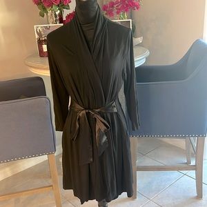 NWOT Fleurt long sleeve tie front robe